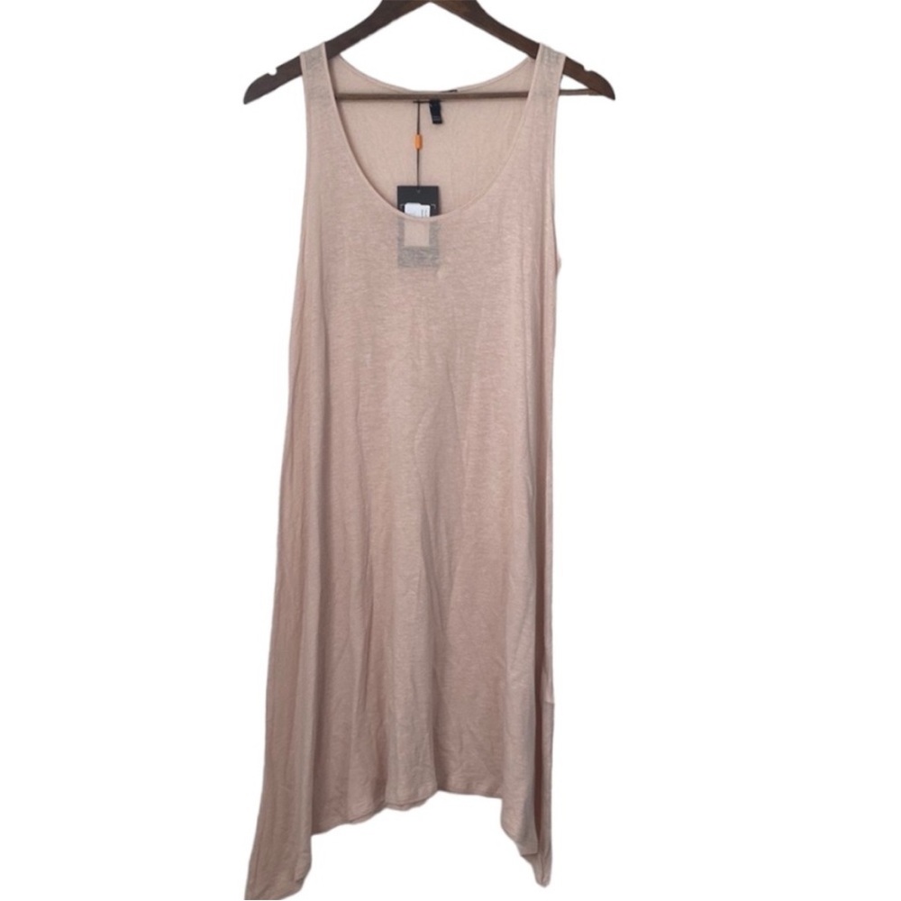 Isabella Oliver Pink Linen Slouchy Maternity Dress Tunic Sz 2